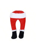 Christmas Elf Leg Plush Toy Xmas Tree Decoration Props Santa Claus Green Artificial Leg Children's Toy Christmas Home Decor